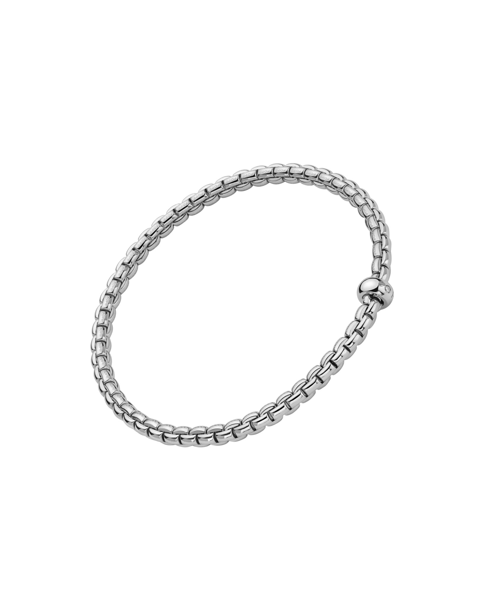 Flex'it bracelet with a white diamond by Fope