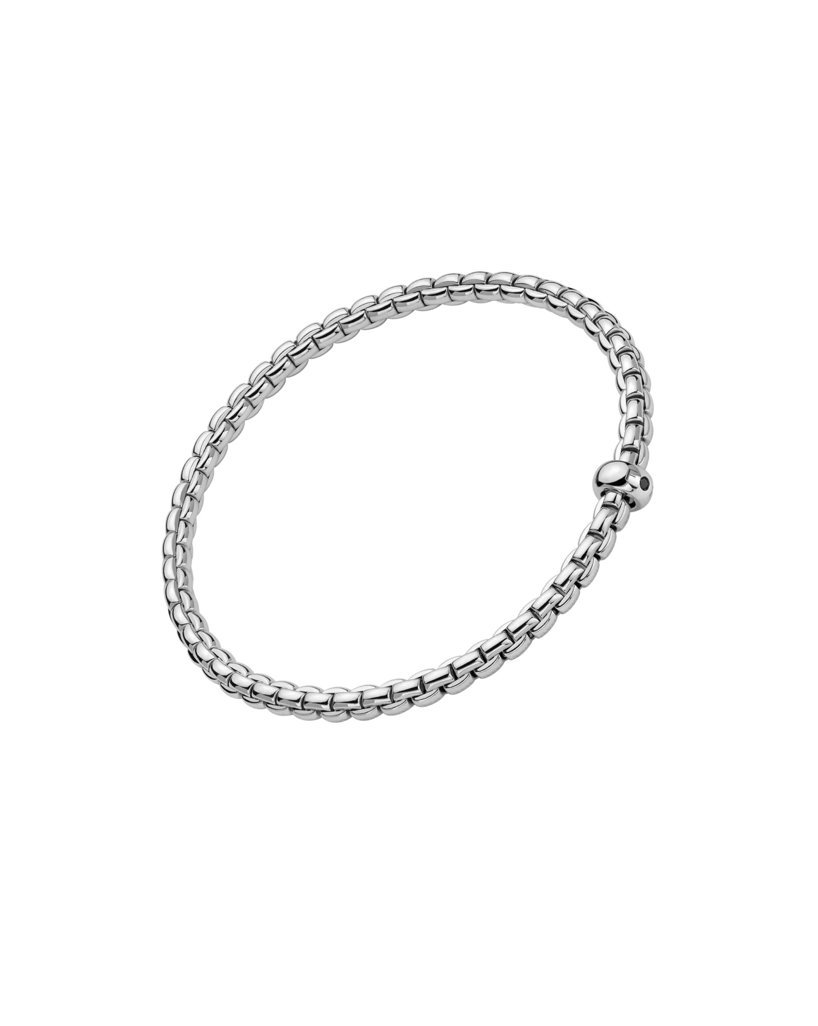 Flex'it bracelet with a black diamond by Fope