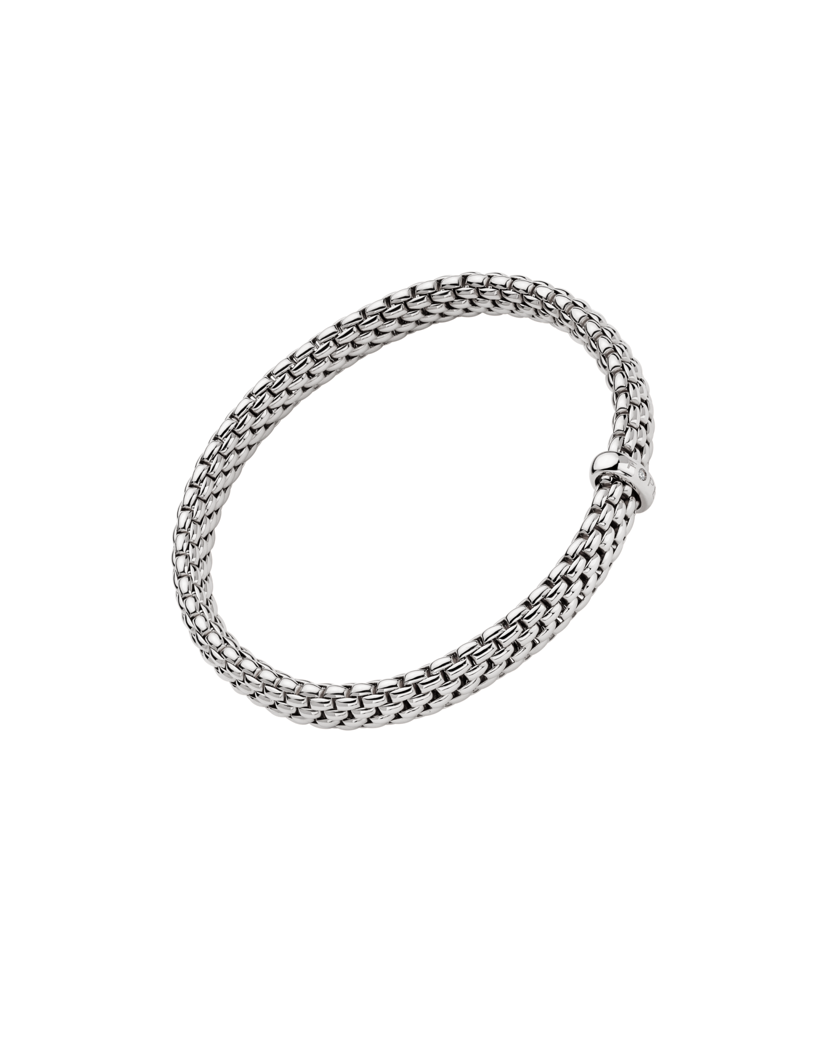 Flex'it bracelet with a white diamond by Fope