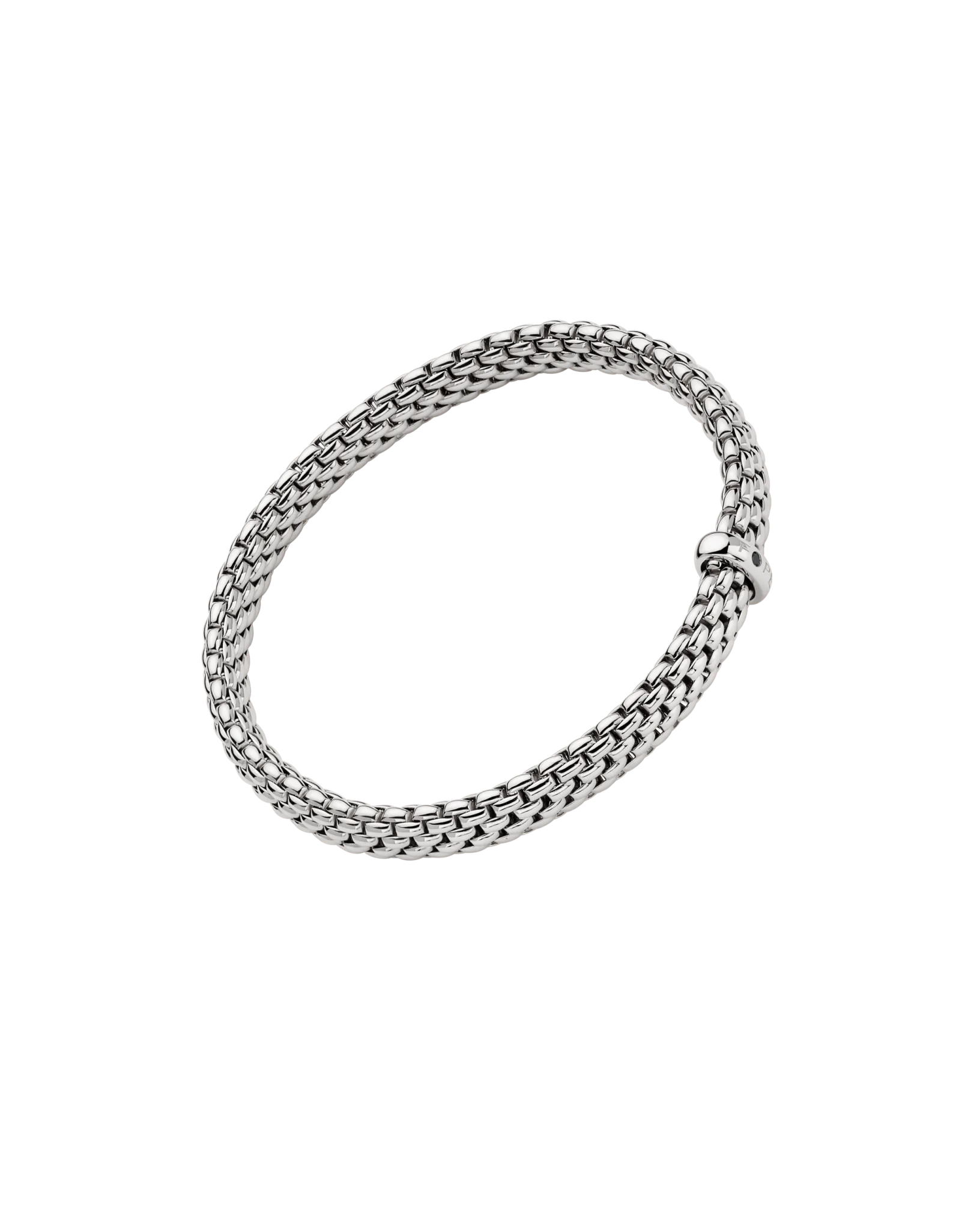 Flex'it bracelet with a black diamond by Fope