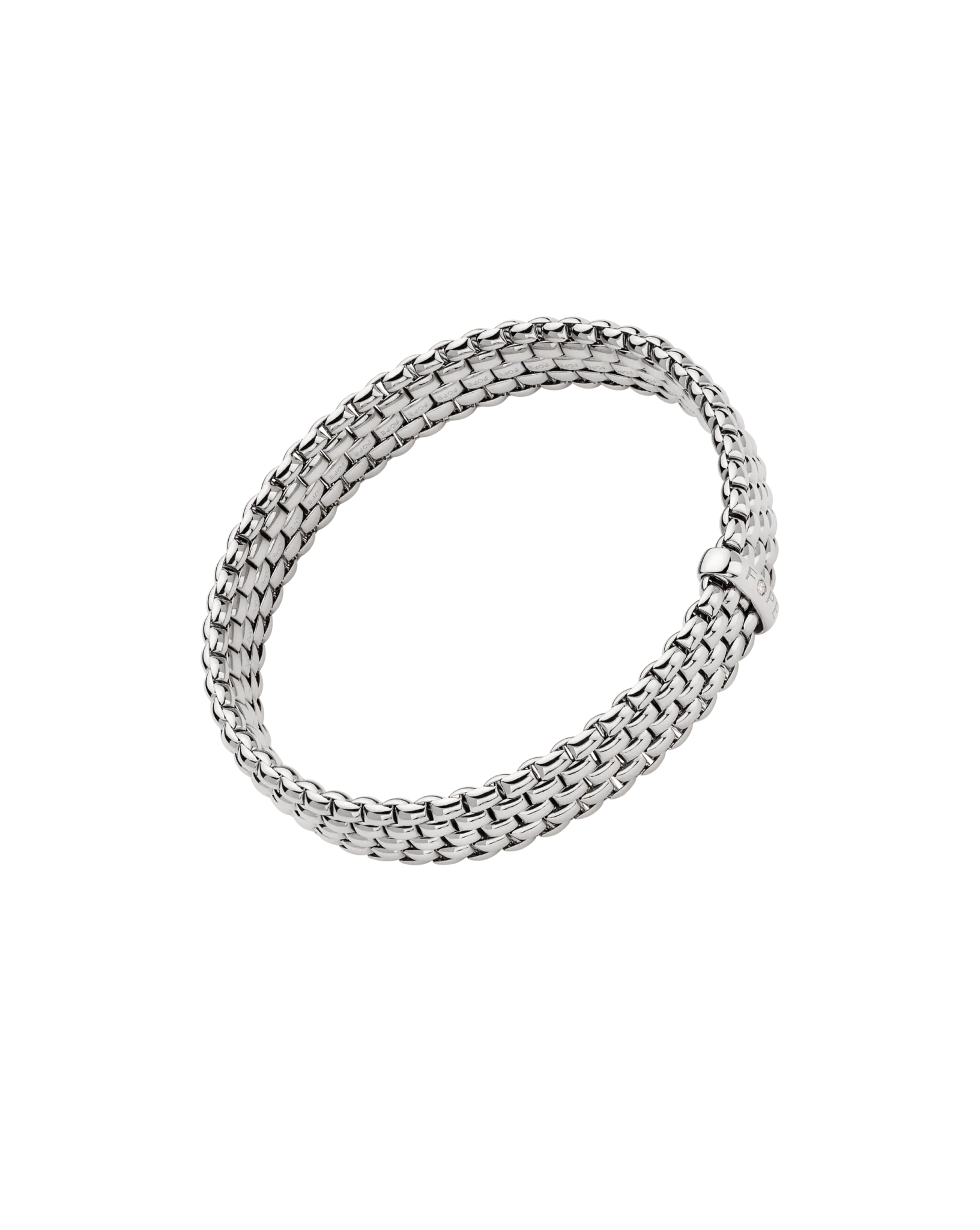 Flex'it bracelet with a white diamond by Fope