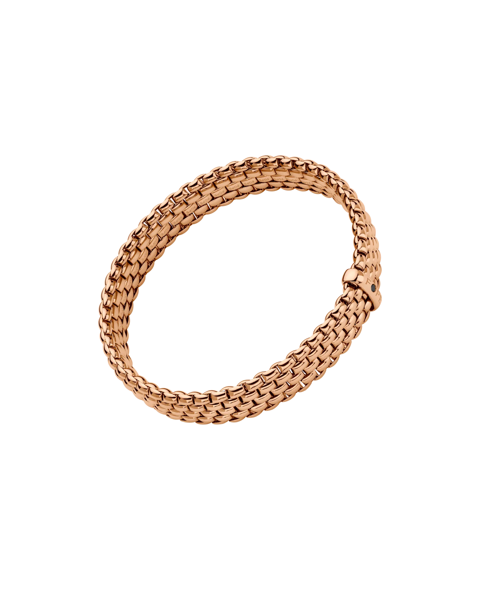 Panorama Collection Flex'it bracelet with a black diamond by Fope