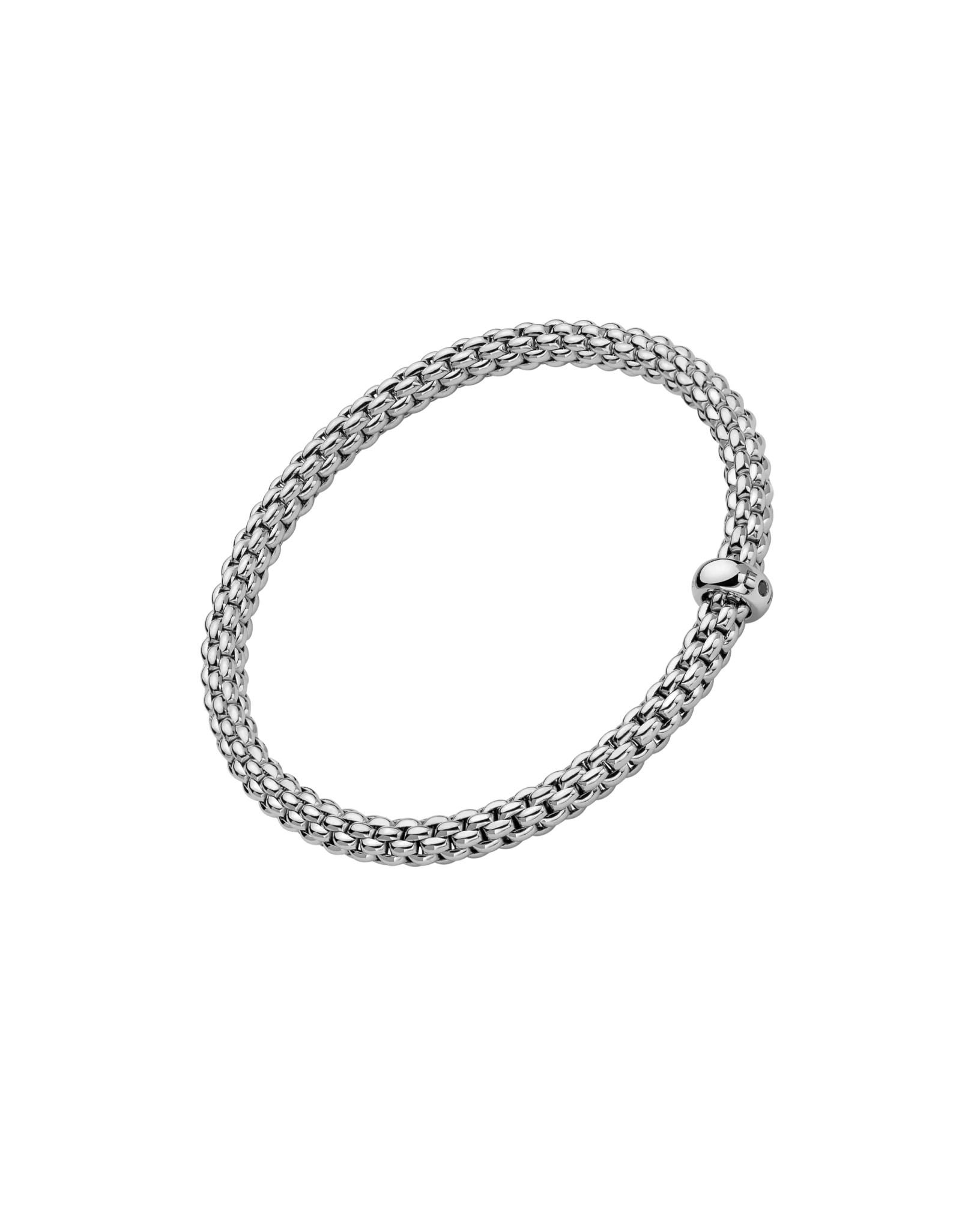 Solo Collection Flex'it bracelet with a black diamond by Fope