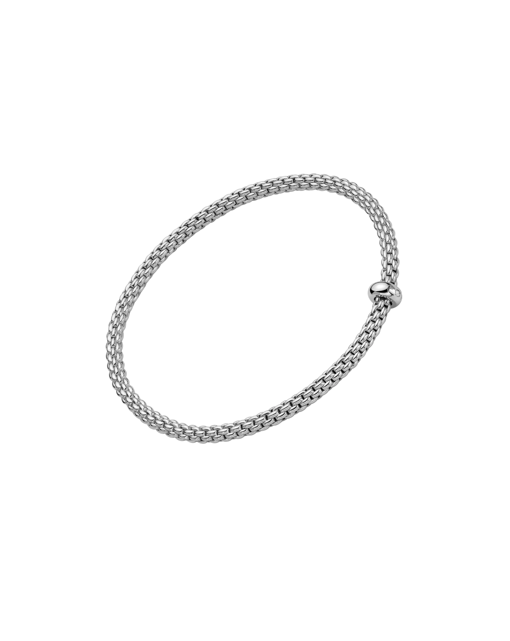 Prima Collection Flex'it bracelet with a white diamond by Fope