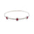 14kt White Gold Elegant Ruby Bangle