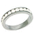 Channel Set White Gold Band