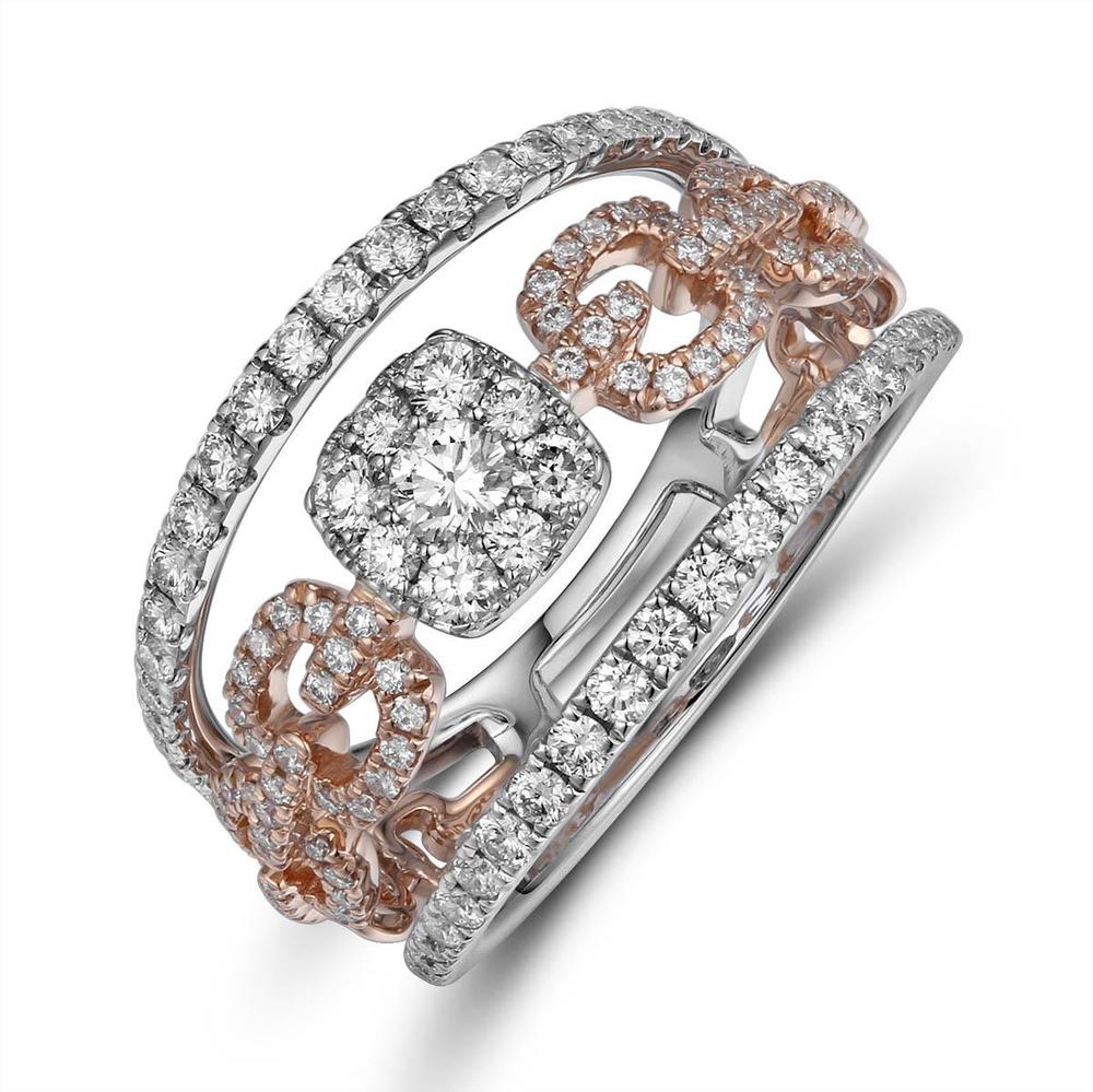 Two-Tone Diamond Band