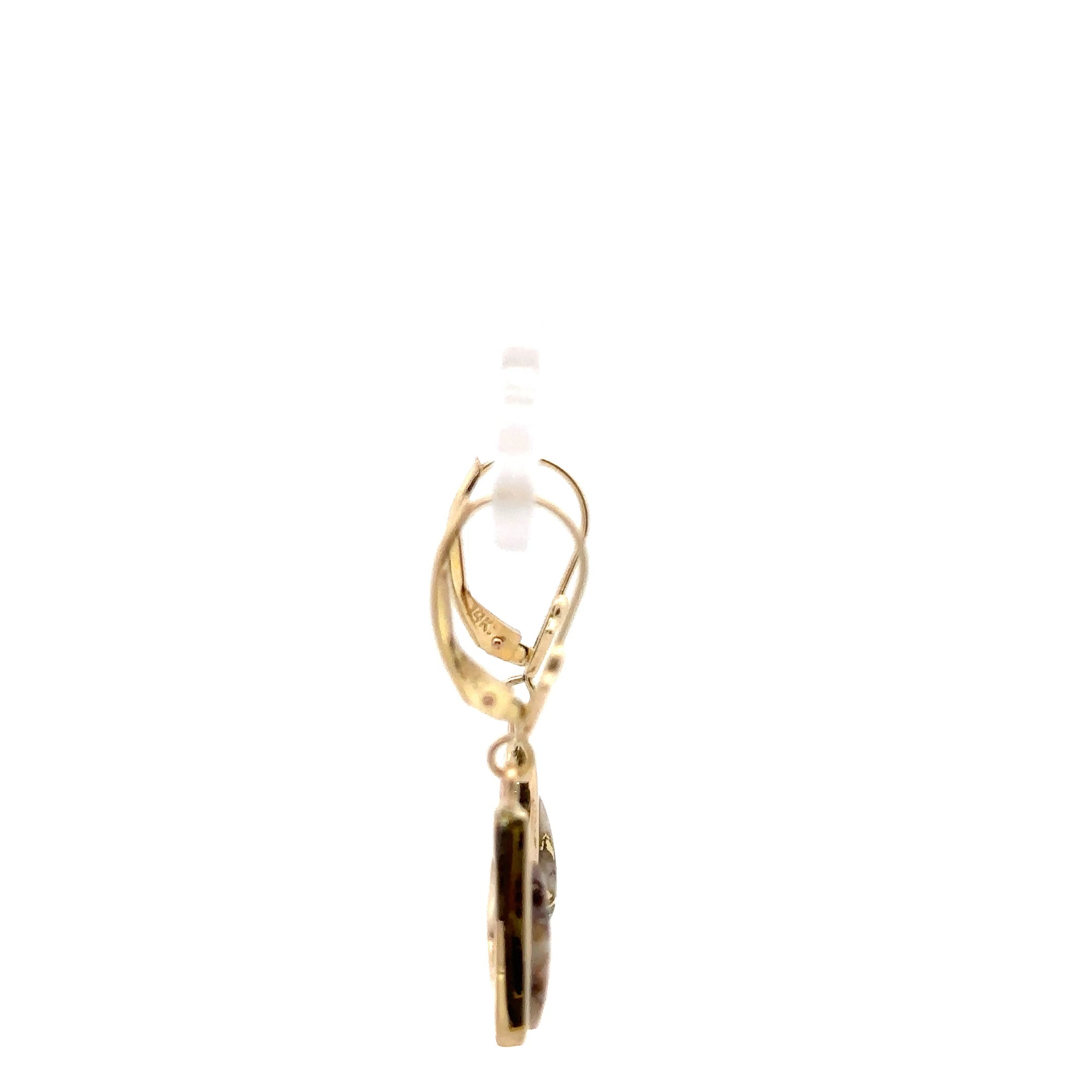 Natural Gold Quartz Earrings by Orocal