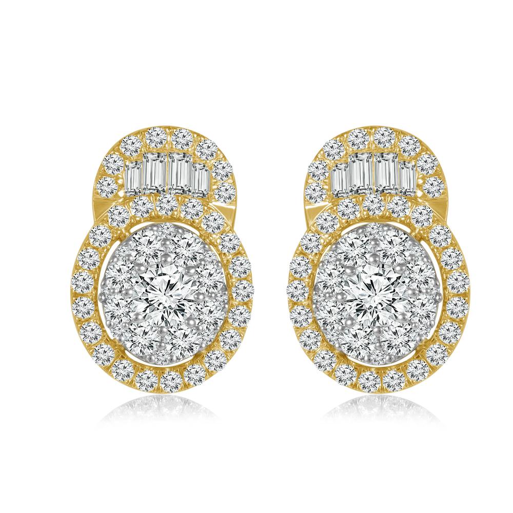 Diamond Cluster Earrings