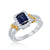 Two-Tone Sapphire Ring