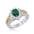 Two-Tone Emerald Ring