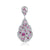 Mixed Pink Sapphire and Ruby Pendant