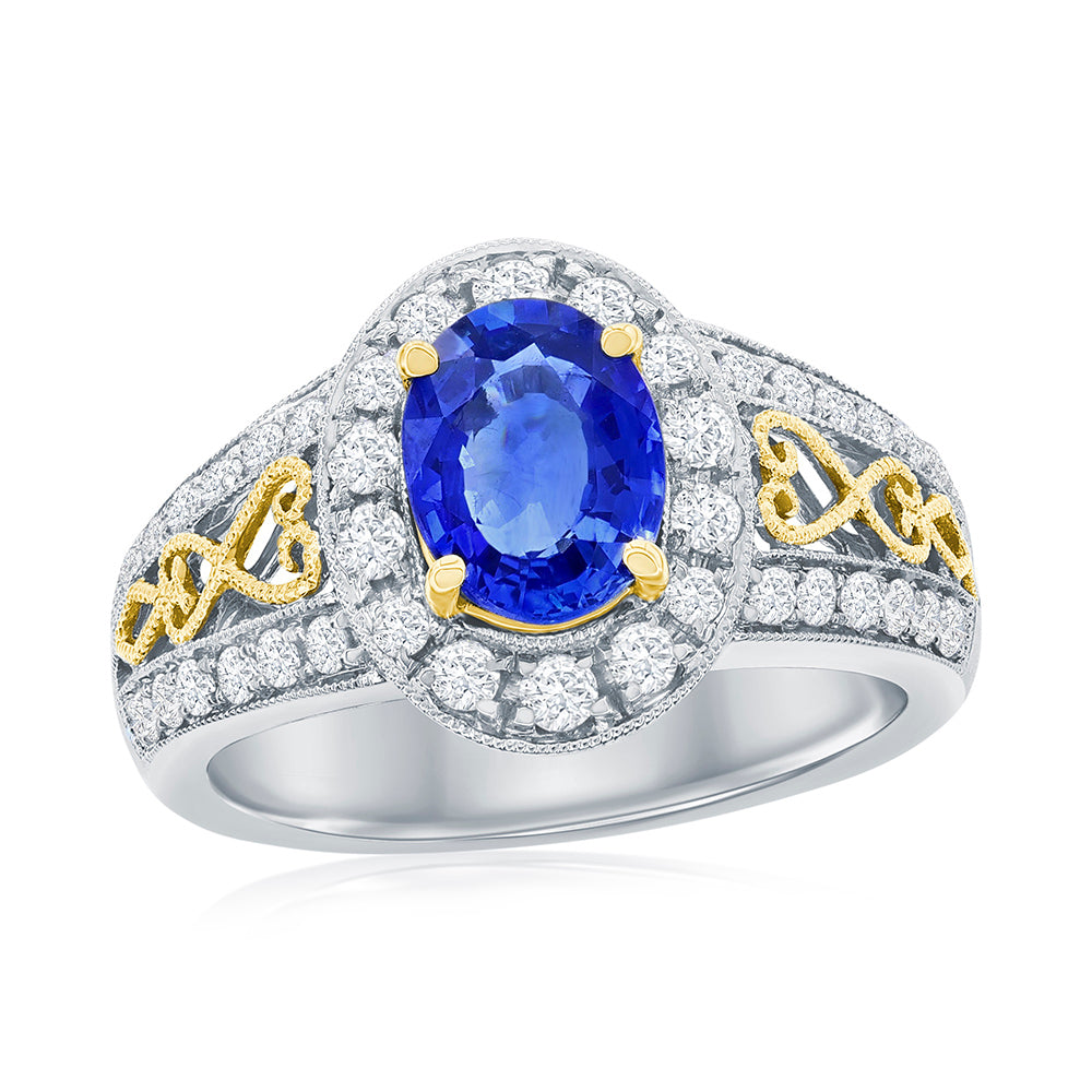 Two-Tone Tanzanite Ring