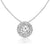 Seamless Halo Pendant Made In 14K White Gold