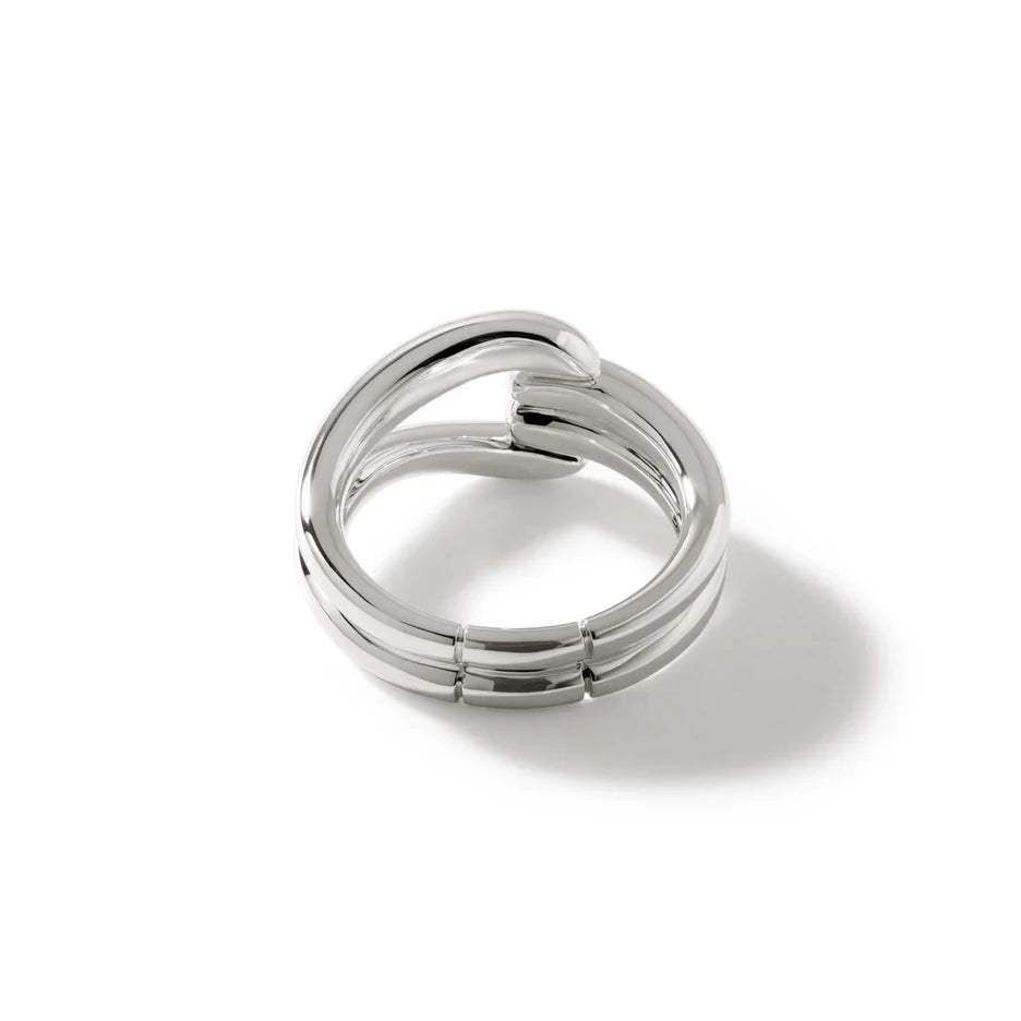 Surf Link Ring, Sterling Silver by John Hardy