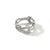 Surf Link Ring, Silver, Diamonds, Wide by John Hardy