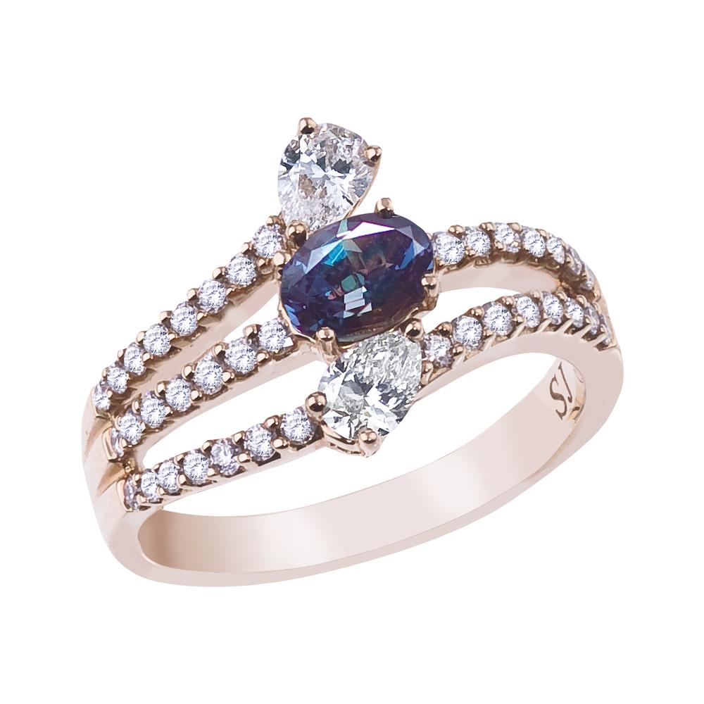 IGI Certified Brazilian Alexandrite Ring