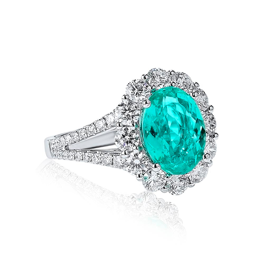 GIA Certified Paraiba Tourmaline Ring