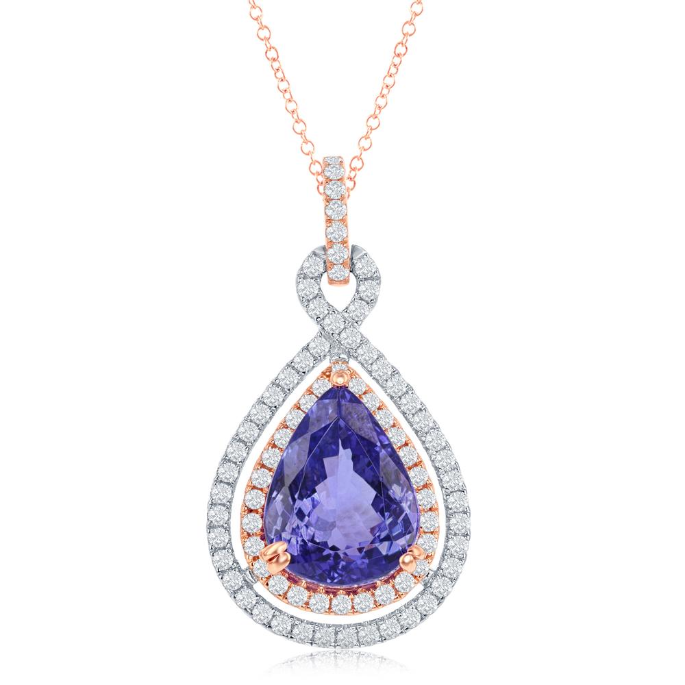 Two-Tone Tanzanite Pendant