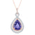 Two-Tone Tanzanite Pendant