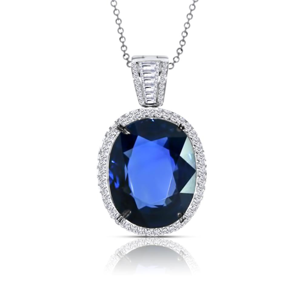 GIA Certified Sapphire Pendant