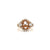 Diamond Semi-Mount With Diamond Halo And Diamond Accents In 14Kt Rose Gold D-1.20Ct Sm