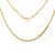 14K Yellow Gold Wheat Link Chain