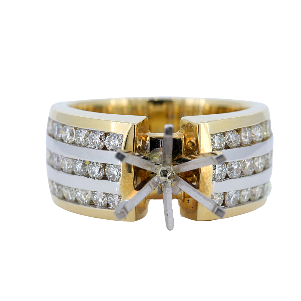 18k White Gold Diamond Bangle - 2.48ct tw