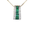 14k Yellow Gold Pendant with 1.52ct Emerald with .79ct diamonds