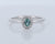 Natural Alexandrite Oval Halo Ring In 18Kt White Gold