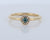 Natural Alexandrite Round Halo Ring In 18Kt Yellow Gold