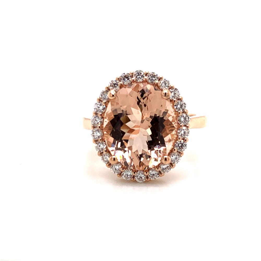 18kr morganite ring