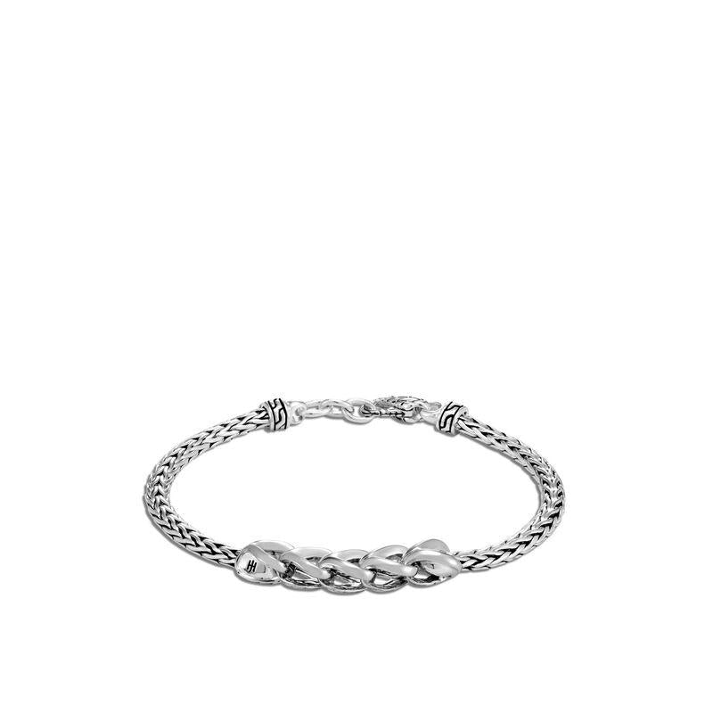 Men's Silver Open Station Box Bracelet in Sterling Silver by Quince