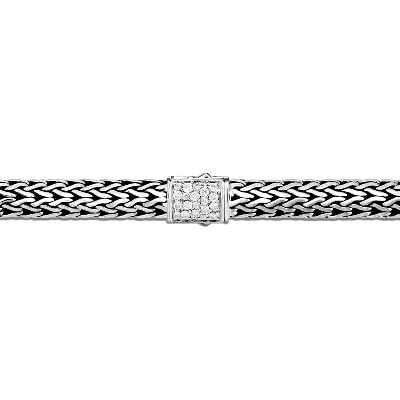 John Hardy Classic Chain Reversible Bracelet with Black Sapphire