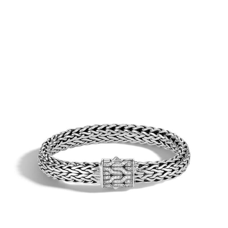 John Hardy Bronze/Silver Reversible Woven Chain Bracelet