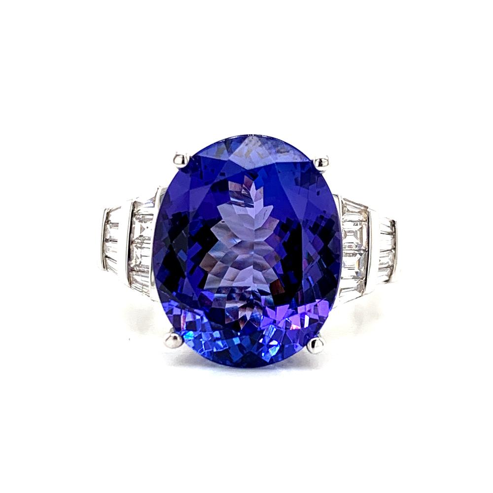 18kw tanzanite ring