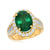 18ky emerald ring