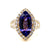 18ky tanzanite ring