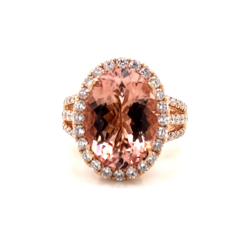 18kr morganite ring