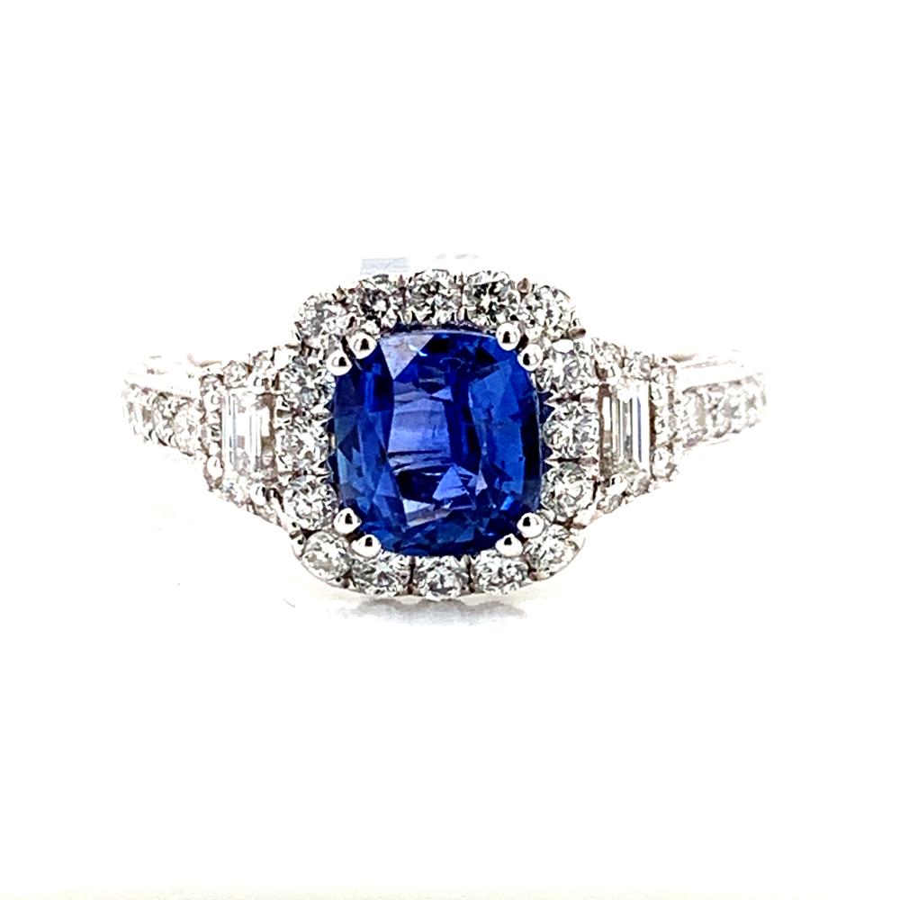 18kw sapphire ring