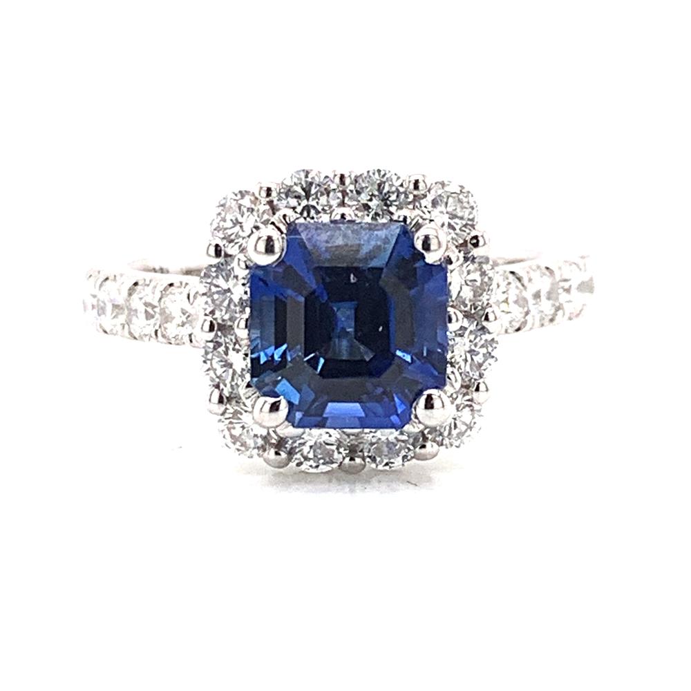 18kw sapphire ring