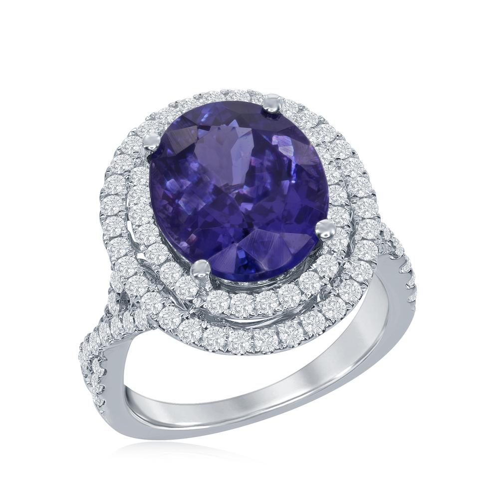 18kw tanzanite ring