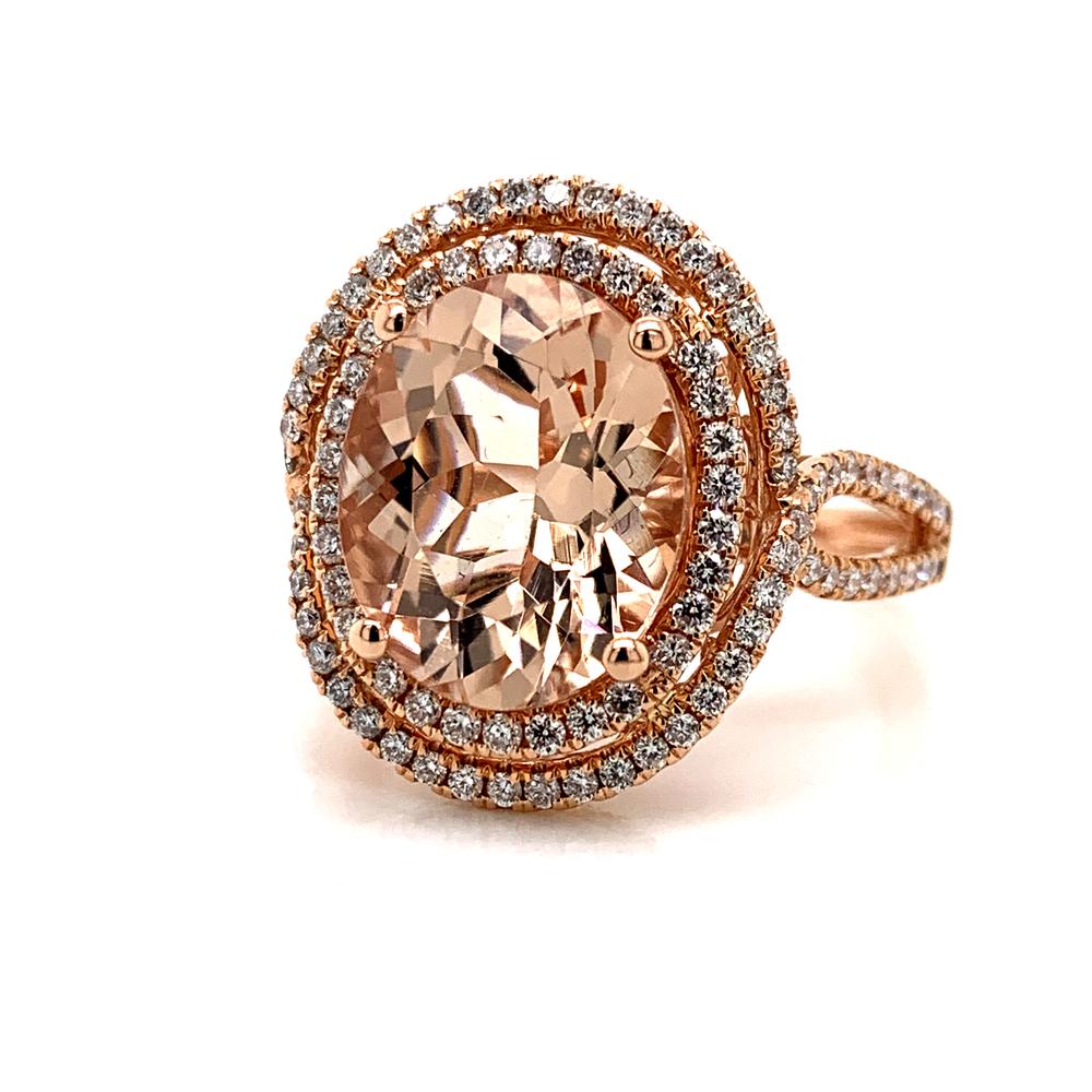 18kr morganite ring