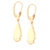 14kt Yellow Gold Natural Gold Quartz and Natural Gold Nuggets Earrings