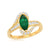 14ky emerald ring