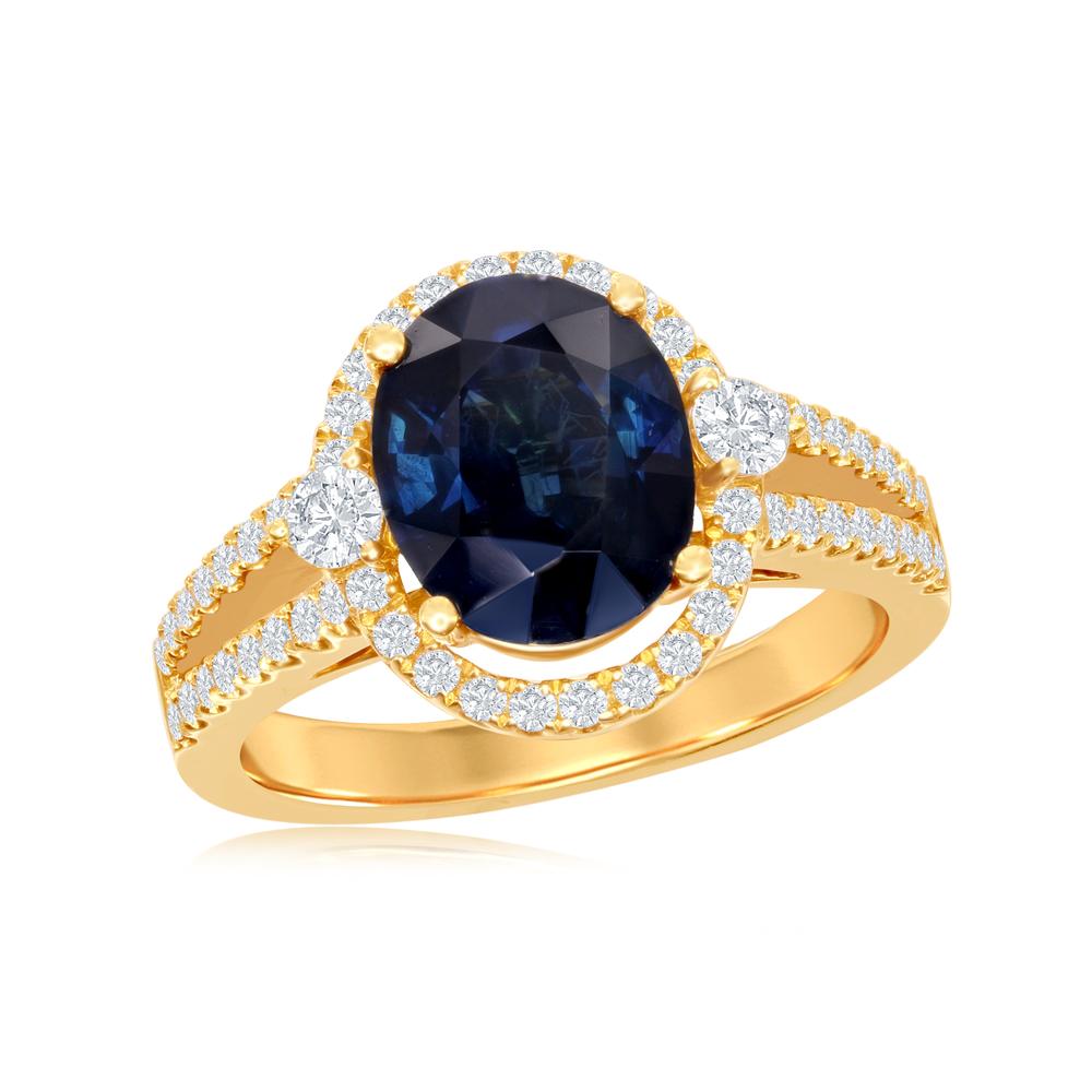 18ky sapphire ring