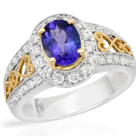 14kw tanzanite ring