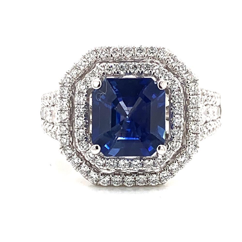 18kw sapphire ring