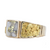 14K Yellow Gold Quartz & Gold Nugget Women's Ring