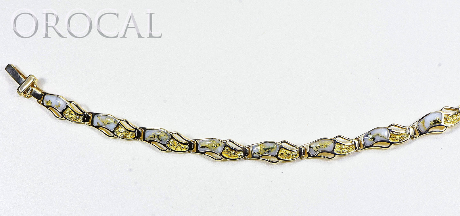 7.5mm Reversible Screw Link Design Bracelet Real 10K Yellow 